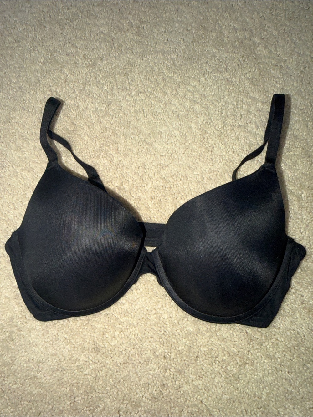 PINK Victoria's Secret Black Push-Up Underwire Bra